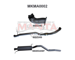 Mazda BT50 3.0L Auto Without Cat