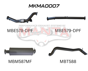 Mazda BT50  DPF 3.2L WITHOUT Cat, Muffler