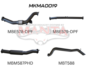 Mazda BT50  DPF 3.2L WITHOUT CAT & WITH HOTDOG