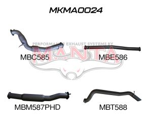 Mazda BT50 B32P 3.2L With Cat and Hotdog