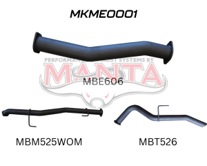 Mercedes X-Class 2.3L 3in DPF Back Exhaust System