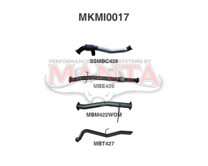 Mitsubishi TRITON MQ 3in TURBO BACK With Cat, WOM