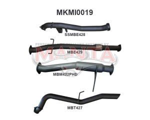 Mitsubishi TRITON MQ 3in TURBO BACK WO/Cat, Hotdog