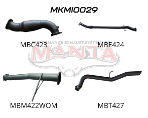 Mitsubishi Triton MN Auto 4X4 2.5L CRD With Cat, Without Muffler