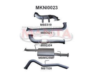 Nissan Navara D40 2.5L MAN Spain Without Cat R Tail