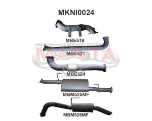 Nissan Navara D40 2.5L MAN Spain Without Cat R MUFF