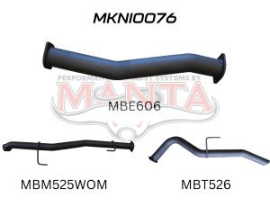 Nissan NP300 Navara 3in DPF Back Exhaust System
