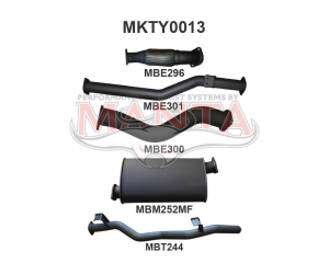 Toyota Landcruiser VDJ79 V8 D/Cab Ute 3in NO Cat With Muffler