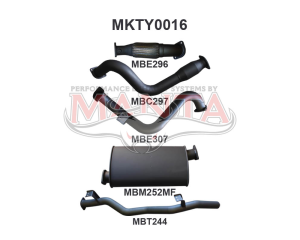 Toyota Landcruiser VDJ78 V8 Troop Carrier 3in With Cat & MUFF
