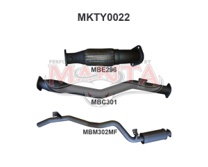 Toyota Landcruiser VDJ76 V8 Wagon 3in With Cat Rear Muffler