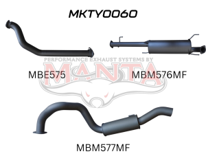 Toyota KDJ120, 150 Prado 3.0L D4D 3in, NO Cat