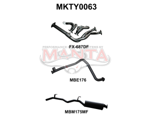 Toyota FZJ75 Landcruiser Extractors & 2.5in
