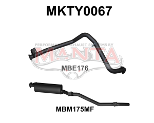 Toyota LandCruiser HZJ75, 78 2.5in off Extractors