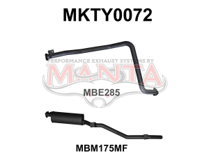 Toyota Landcruiser HZJ79 2.5in off Extractors