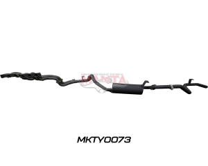 Toyota LandCruiser FZJ80 4.5L Extractors & 2.5in Full System (mandrel bend extractors)