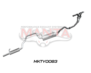 Toyota Landcruiser FZJ105 4.5L Extractors & 2.5in Muffler/Muffler
