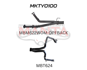 VDJ200 3in DPF Back Twin 3in Tailpipe
