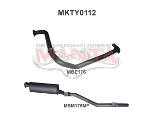 Toyota Landcruiser FZJ75, 78 2.5in off Extractors
