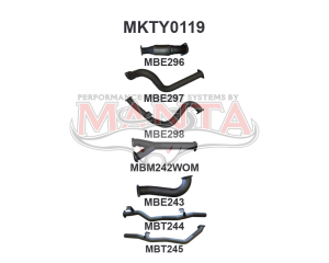 Toyota Landcruiser VDJ79 Single Cab Twin 3in WOM No Cat