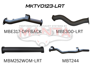 VDJ79 V8 Ute 3in DPF Back, to suit TLC79SCA LRA 90L Auxiliary Long Range Tank