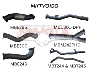 Toyota Landcruiser VDJ79 V8 Ute Dual 3in With Cat & Hotdog DPF