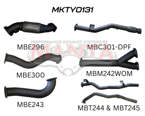 Toyota Landcruiser VDJ79 V8 Ute Dual 3in With Cat & WOM DPF