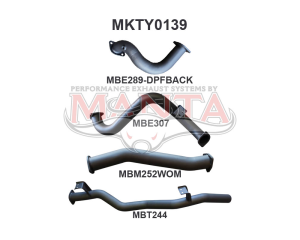 Toyota Landcruiser VDJ78 V8 Troop Carrier DPF Back 3in