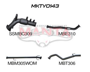 Toyota Hilux GUN126R 2.8L Turbo Back 3in WOM With Cat