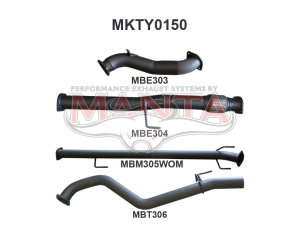 Toyota Hilux KUN26R 3.0L D4D 3in WOM Without Cat