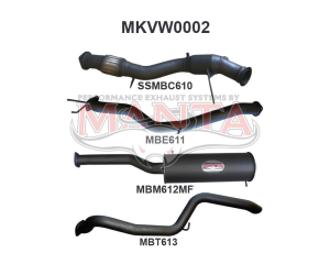 Volkswagen Amarok 2.0L 3in EARLY Model Tailpipe Exit