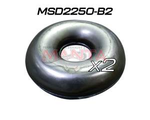 (Pack 2) 2 1/4in Mild Steel Donut