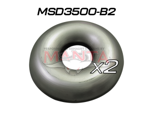(Pack 2) 3 1/2in Mild Steel Donut