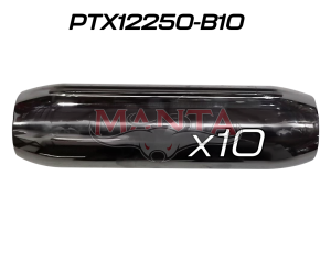 (Pack 10) 2 1/2in (63.5mm), 12in Long, Spigotless Perforated Hotdog Resonator, Aluminised Steel