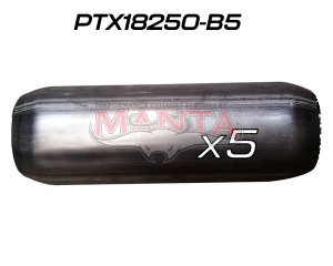 (Pack 5) 2 1/2in (63.5mm), 18in Long, Spigotless Perforated Hotdog Resonator, Aluminised Steel