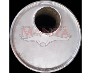 3in, 8in Round Offset/Offset, 18in (450mm) Long, Megaflow Muffler - Medium - Aluminised Steel