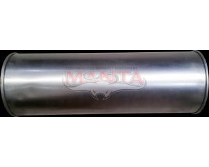 3in, 8in Round Offset/Offset, 24in (600mm) Long, Megaflow Muffler - Medium - Aluminised Steel