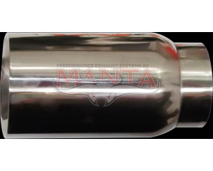 2 1/2in Inlet ID x 3 1/4 in Outlet 20deg Angle Cut Polished Inner Cone