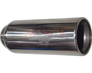 2 1/2in Inlet x 4in Outlet x 150mm - Rolled in With Polished Inner Cone, Stainless Steel