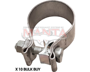 2in-50.8mm Single Bolt AccuSeal Clamp, Pack of 10