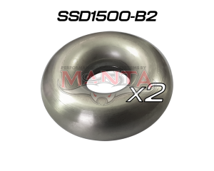 (Pack 2) 1 1/2in Stainless Steel Donut