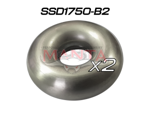 (Pack 2) 1 3/4in Stainless Steel Donut