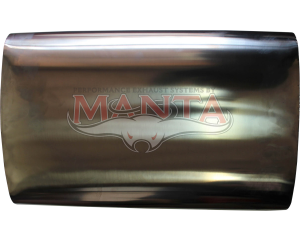 2 1/2in, 10in x 4in Oval Offset/Centre, 16in (400mm) Long, Megaflow Muffler - Medium - Stainless