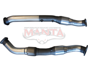 Toyota LandCruiser VDJ200 2016 V8 4.5L T.D. Dual 3in Engine Pipes With Cats and DPF Sensors