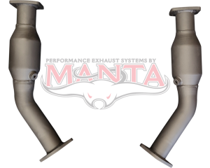 Holden Commodore VT VU VY VZ V6 & V8 2 1/2in High Flow Cats to Suit 4 Bolt HSV Position Flanges