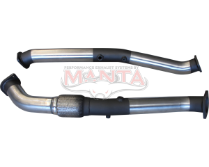 Toyota LandCruiser VDJ200 2016 3in Engine Pipes With DPF Sensors