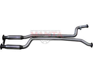 Ford Falcon AU XR8 Ute Dual 2 1/2in Centre Muffler Megaflow Stainless Steel