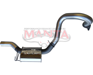 Ford Falcon EB - AU V8 Sedan LIVE AXLE 3in Mandrel Bent Sports Rear Muffler in S/Steel