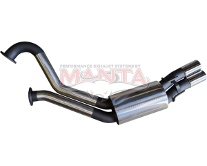 Holden Commodore VT - VZ Wagon-Ute 3in Dual Rear Muffler With Polished Tips