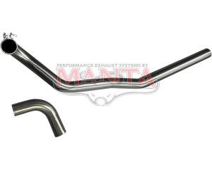 Falcon XR-XY Outside Spring RHS Tail Pipes Stainless