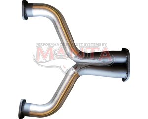BA BF FG V8 2 1/2in Dual Y-Pipe With H-Pipe